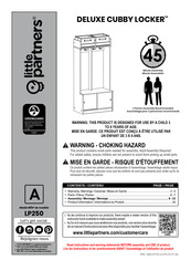 Little Partners DELUXE CUBBY LOCKER LP250 Instructions De Montage