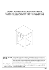 BELLACOR HARMONY 5271-880 Instructions De Montage