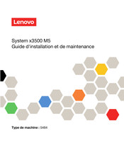 Lenovo System X3500 M5 Guide D'installation Et De Maintenance