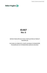 Baker Hughes MASONEILAN ES-817 Instructions Pour L'installation