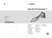 Bosch GGS 18V-20 Professional Notice Originale