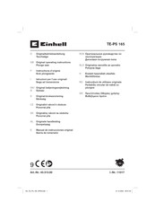 EINHELL TE-PS 165 Instructions D'origine