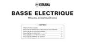 Yamaha BASSE ELECTRIQUE Manuel D'instructions