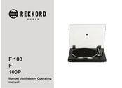 REKKORD AUDIO F 100P Manuel D'utilisation