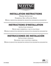 Maytag Commercial MDG20MNTGW Instructions D'installation