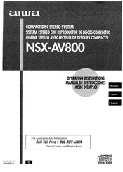 Aiwa NSX-AV800 Mode D'emploi