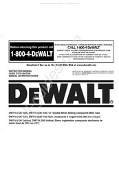 Dewalt DW718 Guide D'utilisation