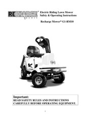 Recharge Mower LAZER G1-RM10 Manuel D'instructions