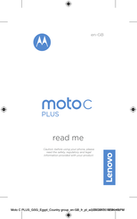 Motorola moto c PLUS Mode D'emploi