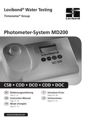 Tintometer Lovibond MD200 DOC Mode D'emploi
