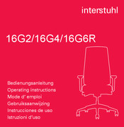 Interstuhl Büromöbel 16G2 Mode D'emploi