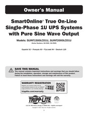 Tripp-Lite SmartOnline SUINT1500LCD1U Manuel D'utilisation