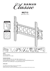 Sanus Classic MLT13 Mode D'emploi