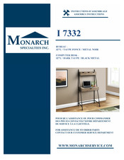 Monarch Specialties I 7332 Instructions D'assemblage