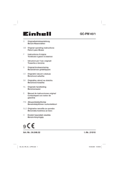 EINHELL GC-PM 40/1 Instructions D'origine