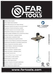 Far Tools MI 1200P Notice Originale