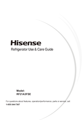 Hisense RF21A3FSE Guide D'utilisation Et D'entretien