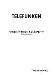 Telefunken TFNVIN311ORG Guide D'utilisation