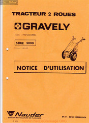 Gravely 5000 Serie Notice D'utilisation