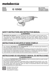 Metabo HPT G 12SQ2 Instructions De Sécurité Et Mode D'emploi