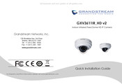 Grandstream Networks GXV3611IR HD v2 Guide D'installation Rapide