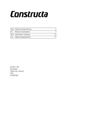 CONSTRUCTA CA321152 Notice D'utilisation