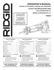 RIDGID R8646 Manuel D'utilisation