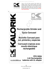 Kalorik PPG 36584 Mode D'emploi