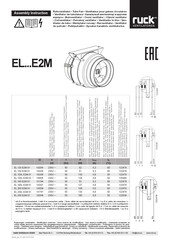 Ruck Ventilatoren EL 125 E2M 01 Instructions De Montage