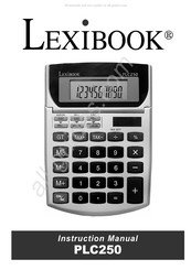 LEXIBOOK PLC250 Manuel D'instructions