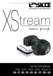 Sicce XStream-E 3500 Manuel D'instructions
