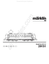 marklin 29151 Mode D'emploi