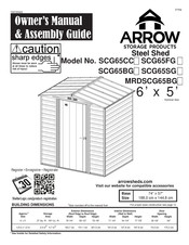 Arrow Storage Products SCG65SG Manuel Du Propriétaire Et Guide D'assemblage