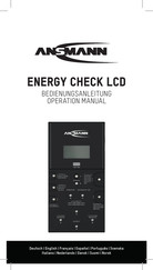 ANSMANN ENERGY CHECK LCD Manuel D'instructions