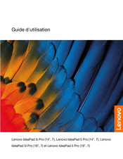 Lenovo IdeaPad 5 Pro 14IAP7 Guide D'utilisation