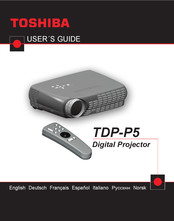 Toshiba TDP-P5 Mode D'emploi