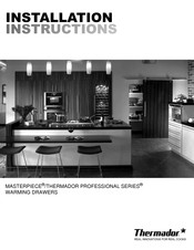 Thermador MASTERPIECE PROFESSIONAL Série Instructions D'installation