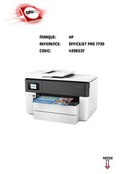 HP OFFICEJET PRO 7730 Guide De L'utilisateur