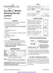 Portfolio DUAL BRITE 4291 Mode D'emploi