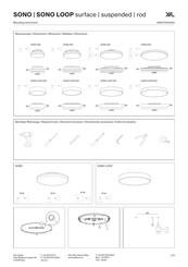 XAL SONO LOOP Serie Instructions De Montage