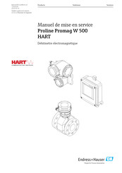 Endress+Hauser Proline Promag W 500 HART Manuel De Mise En Service