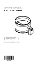 Swegon CIRCULAR DAMPER Installation Instructions