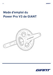 Giant Power Pro V3 Mode D'emploi