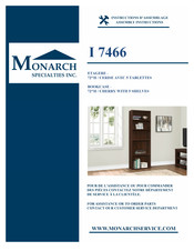 Monarch Specialties I 7466 Instructions D'assemblage