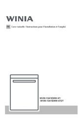 WINIA WVW-13A1EWW 47 Instructions Pour L'installation Et L'emploi