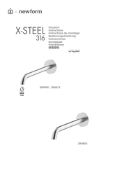newform X-STEEL 316 29482 Serie Instructions De Montage