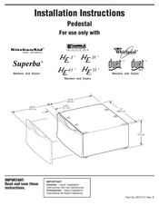 Whirlpool LAB2700MQ0 Instructions D'installation