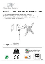 Mounting Dream MD2212 Instructions D'installation