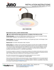 JUNO J6SLC RGBW MW Instructions D'installation