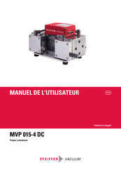 Pfeiffer Vacuum MVP 015-4 DC Manuel De L'utilisateur